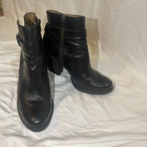 Frye Black Patty Riding Ankle Booties